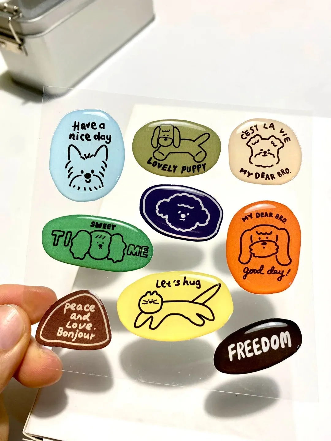 Crystal Epoxy Self - Adhessive Sticker
