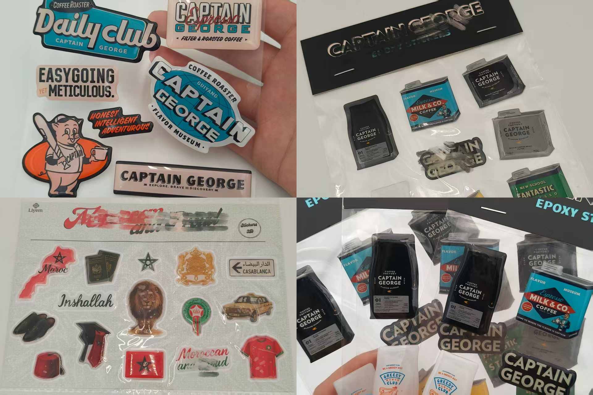 JoJo Pack Prispôsobené epoxidové nálepky