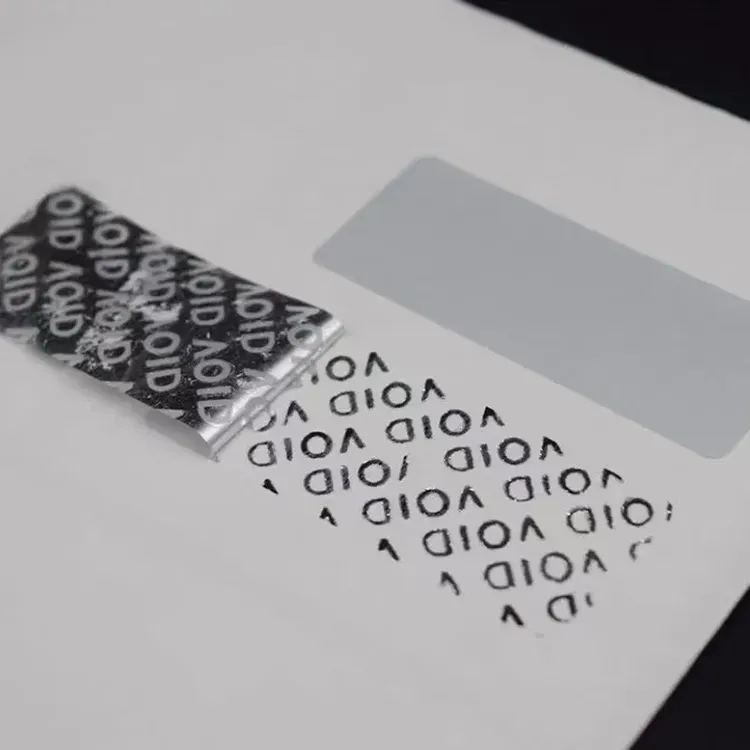 Neplatné anti-counterfeiting štítky